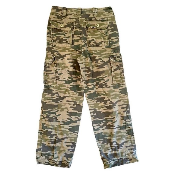 ‘90s Camo Cargo Steve and Barry’s Relaxed Baggy Unisex Jeans Size 34x32 - Picture 4 of 9
